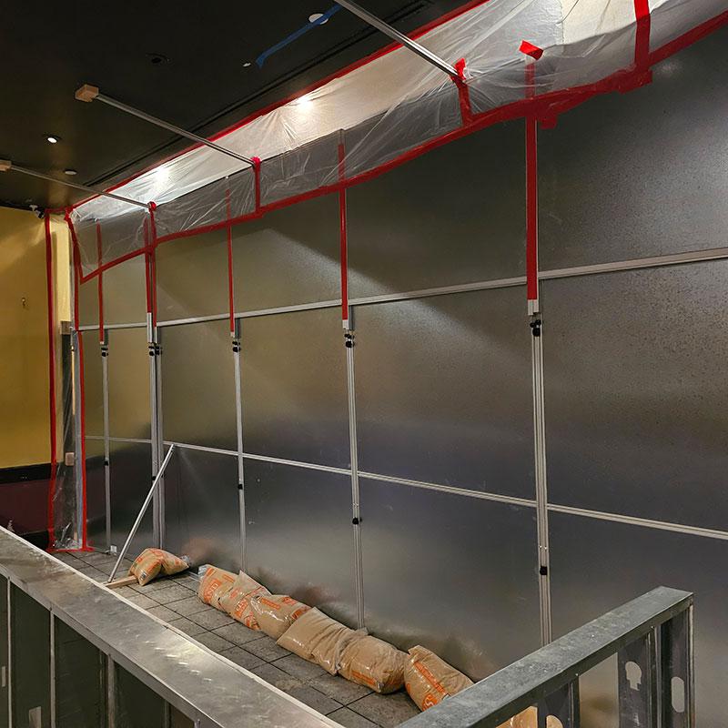 Restaurant Renovation Construction Containment