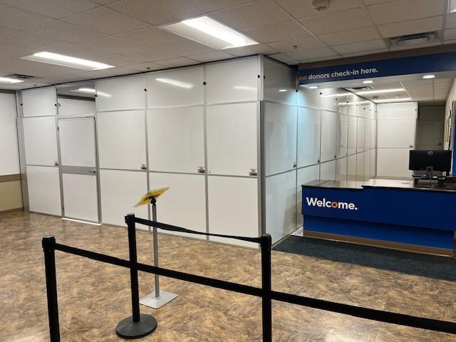 Construction Containment at East Dallas, TX Plasma Donation Center