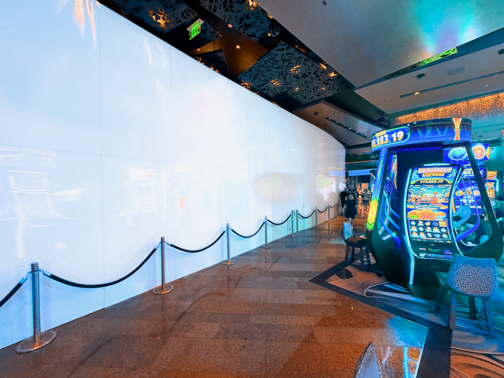 Temporary Walls for Casino Renovation
