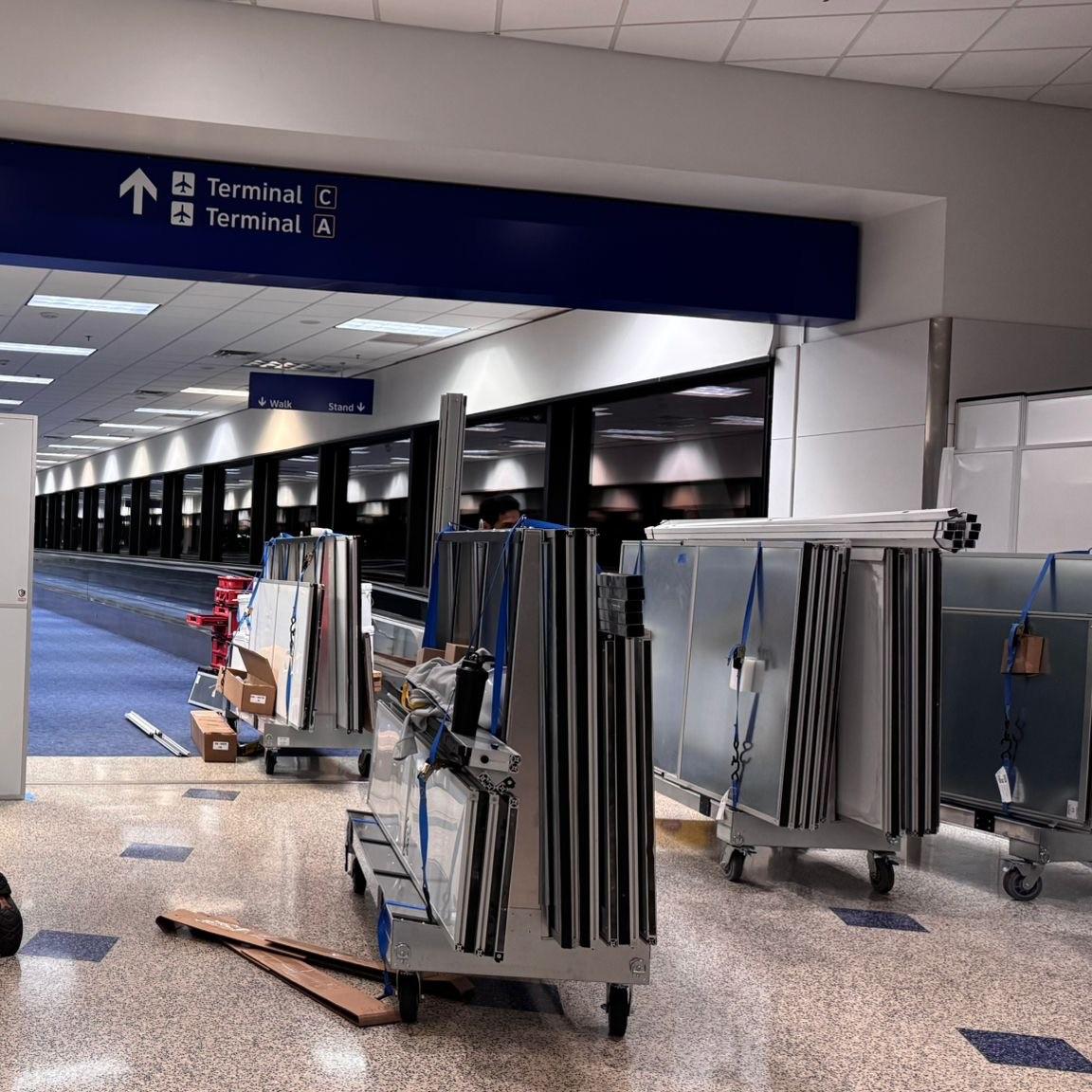 Airport Renovation Containment in Dallas, TX