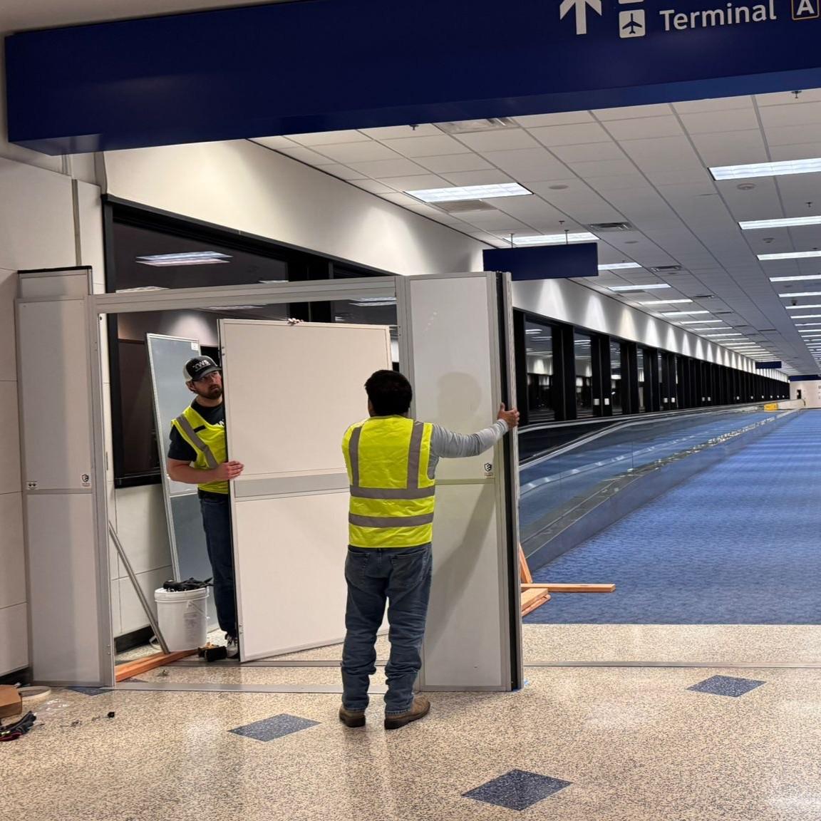 Airport Renovation Containment in Dallas, TX
