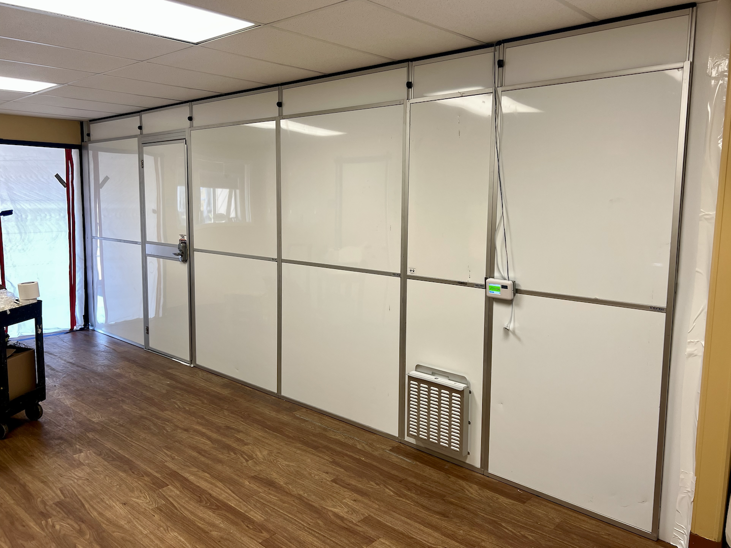 Temporary Wall Systems St Louis Provides Quick Turnaround for Modular Containment at School