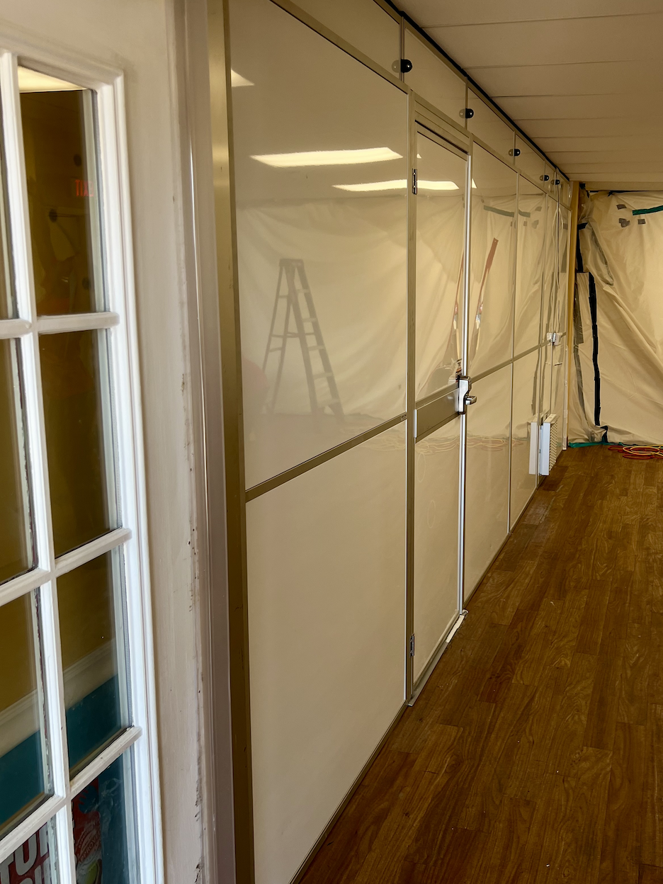 Temporary Wall Systems St Louis Provides Quick Turnaround for Modular Containment at School