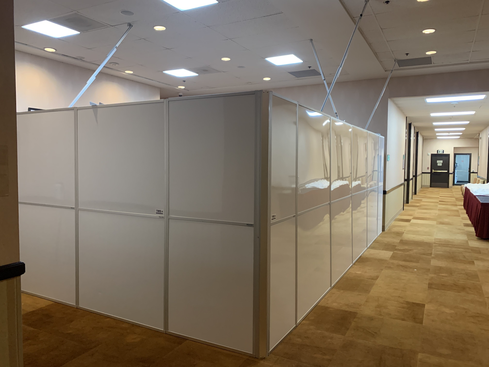 Temporary Wall Systems Anchorage Builds Childcare Room for Military Reception