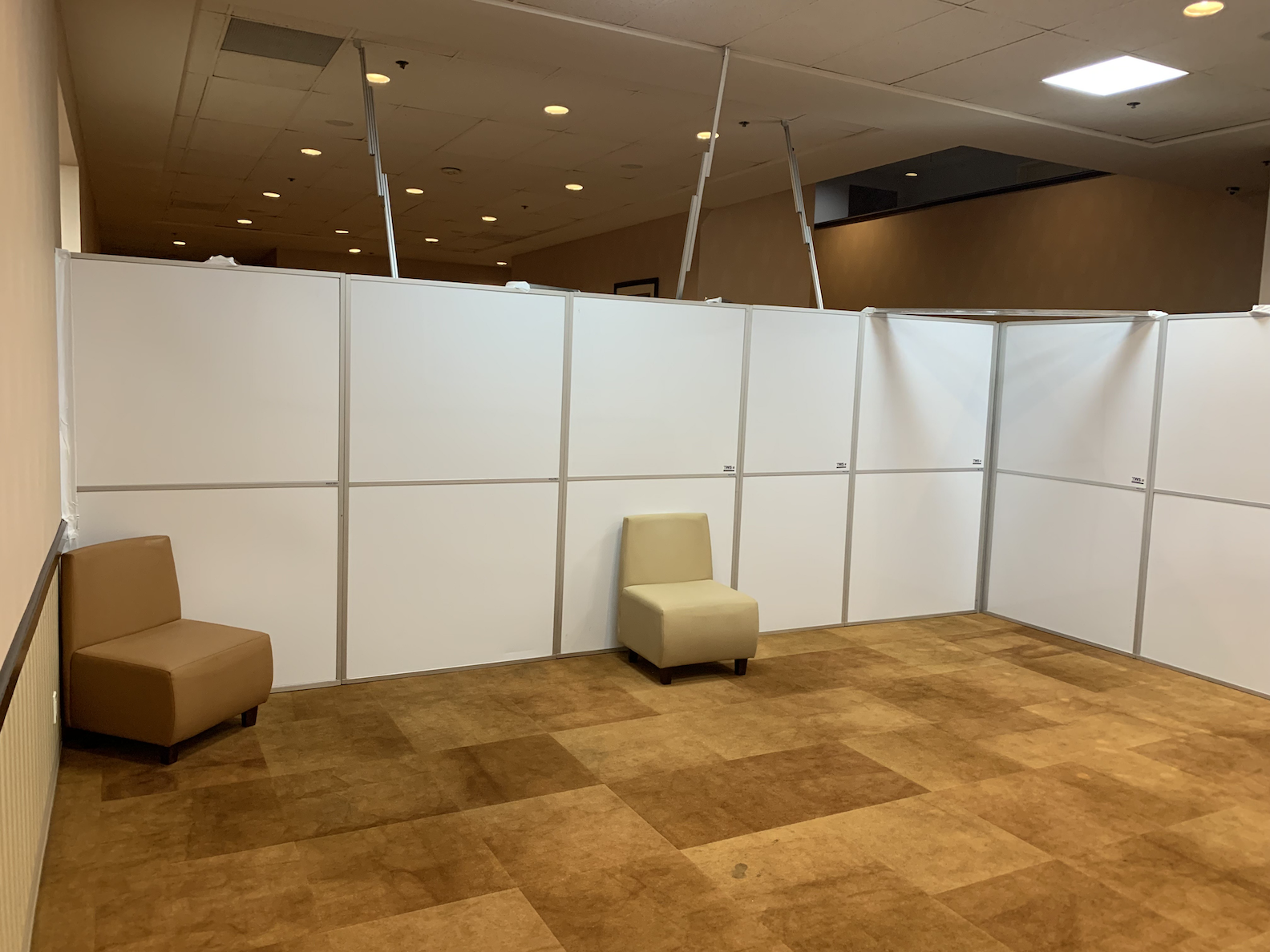 Temporary Wall Systems Anchorage Builds Childcare Room for Military Reception