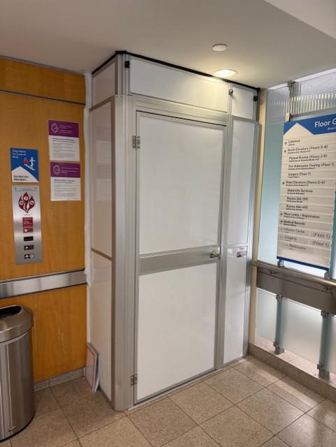 Healthcare containment supporting phased elevator work at Ascension Seton Medical Center