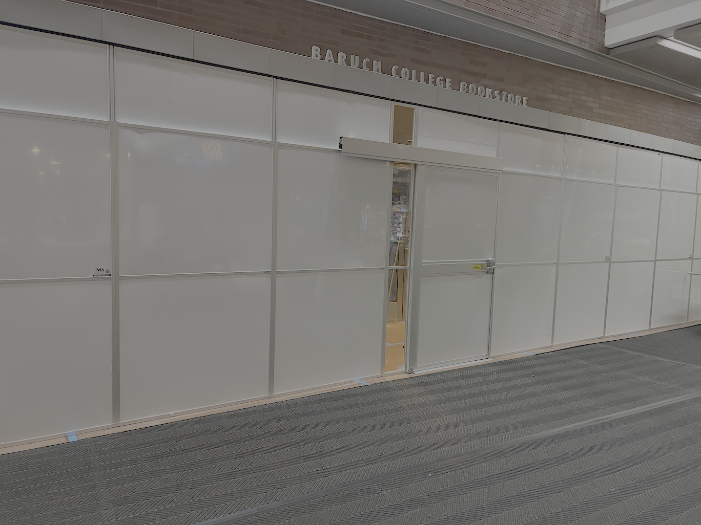 Temporary Wall Systems Greater New York Builds Construction Enclosure for Baruch College Bookstore