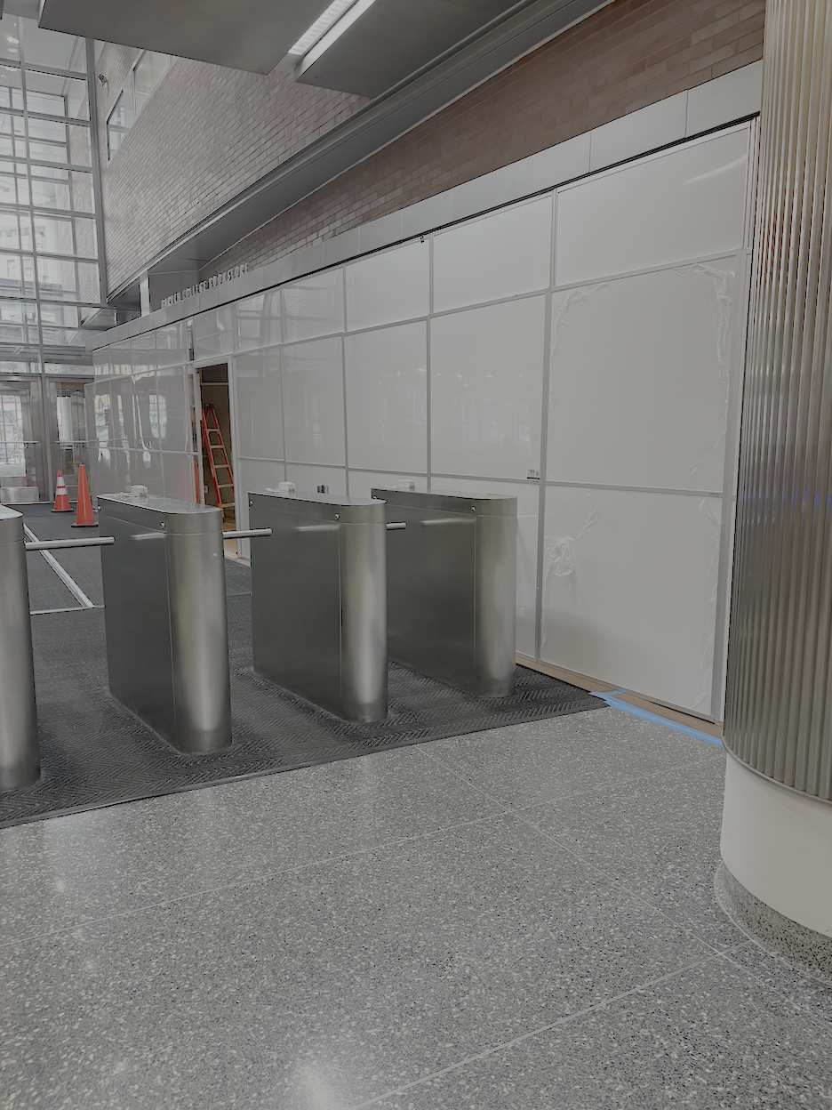 Temporary Wall Systems Greater New York Builds Construction Enclosure for Baruch College Bookstore