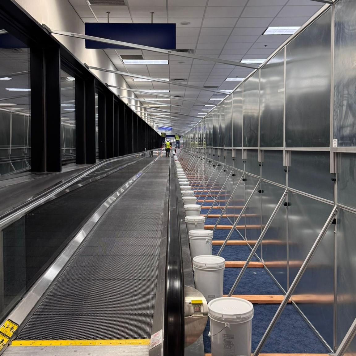 Airport Renovation Containment in Dallas, TX