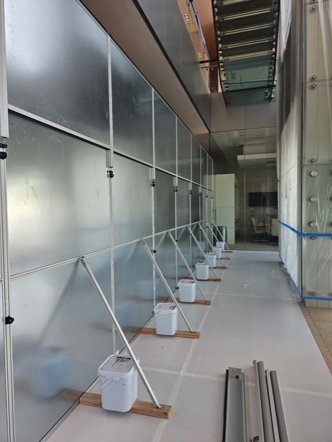 Temporary Containment in High Rise Stairwell