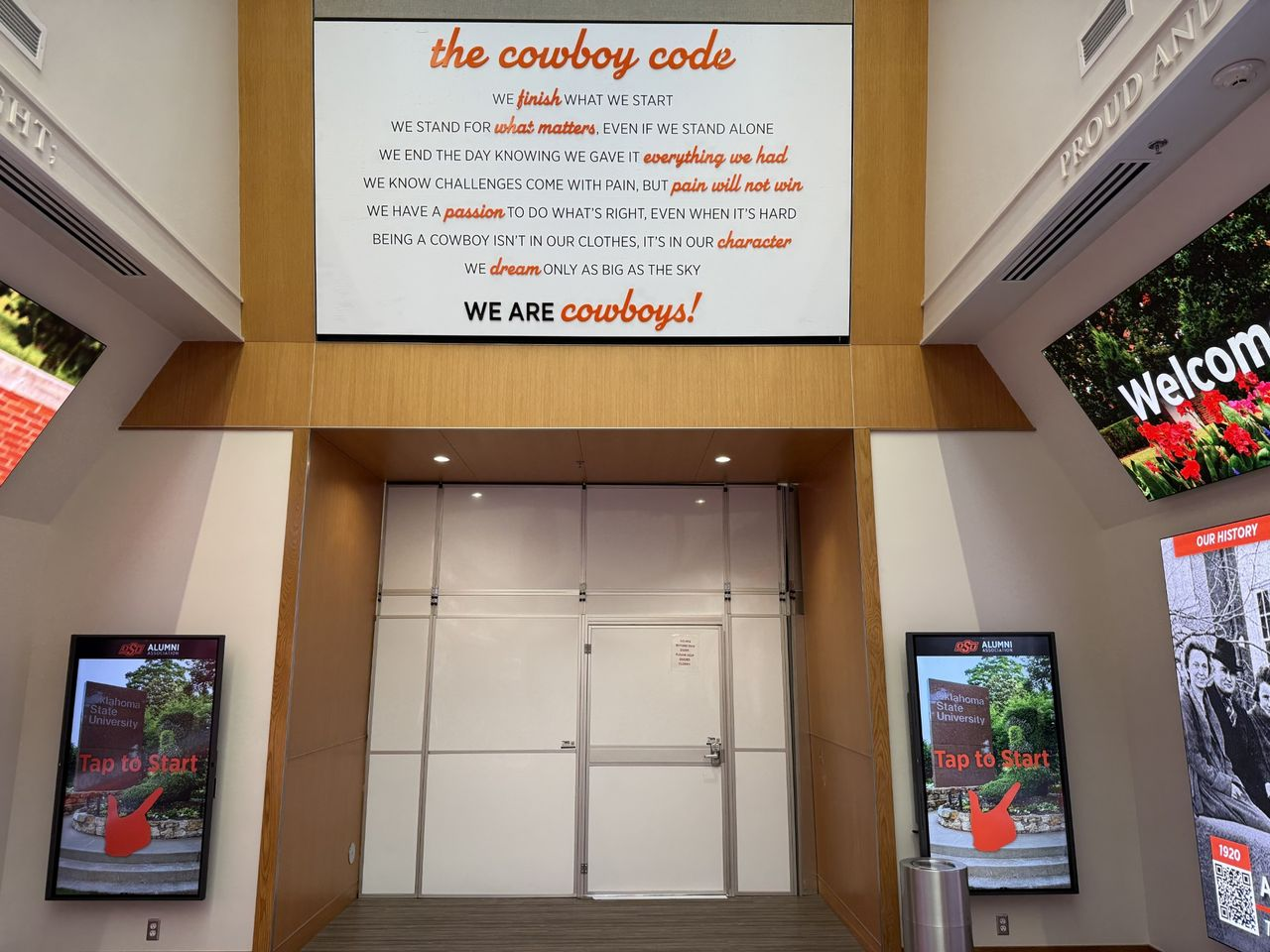 Construction Containment for Oklahoma State University Alumni Center Lobby Renovation