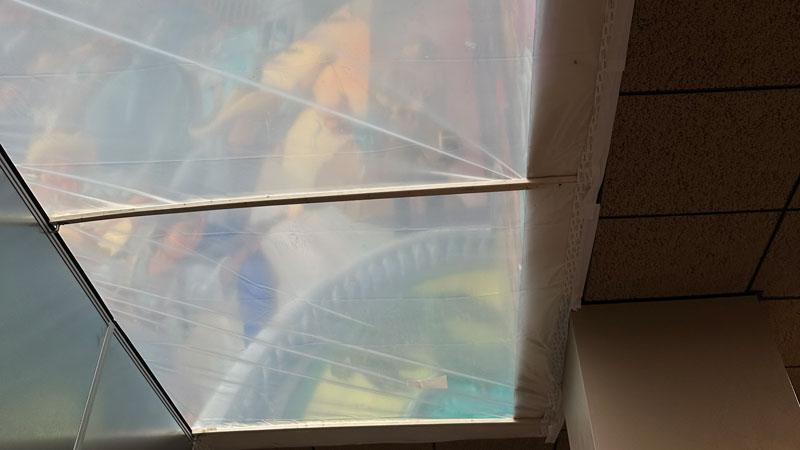 Temporary wall partitions for Enrique Moreno County Courthouse