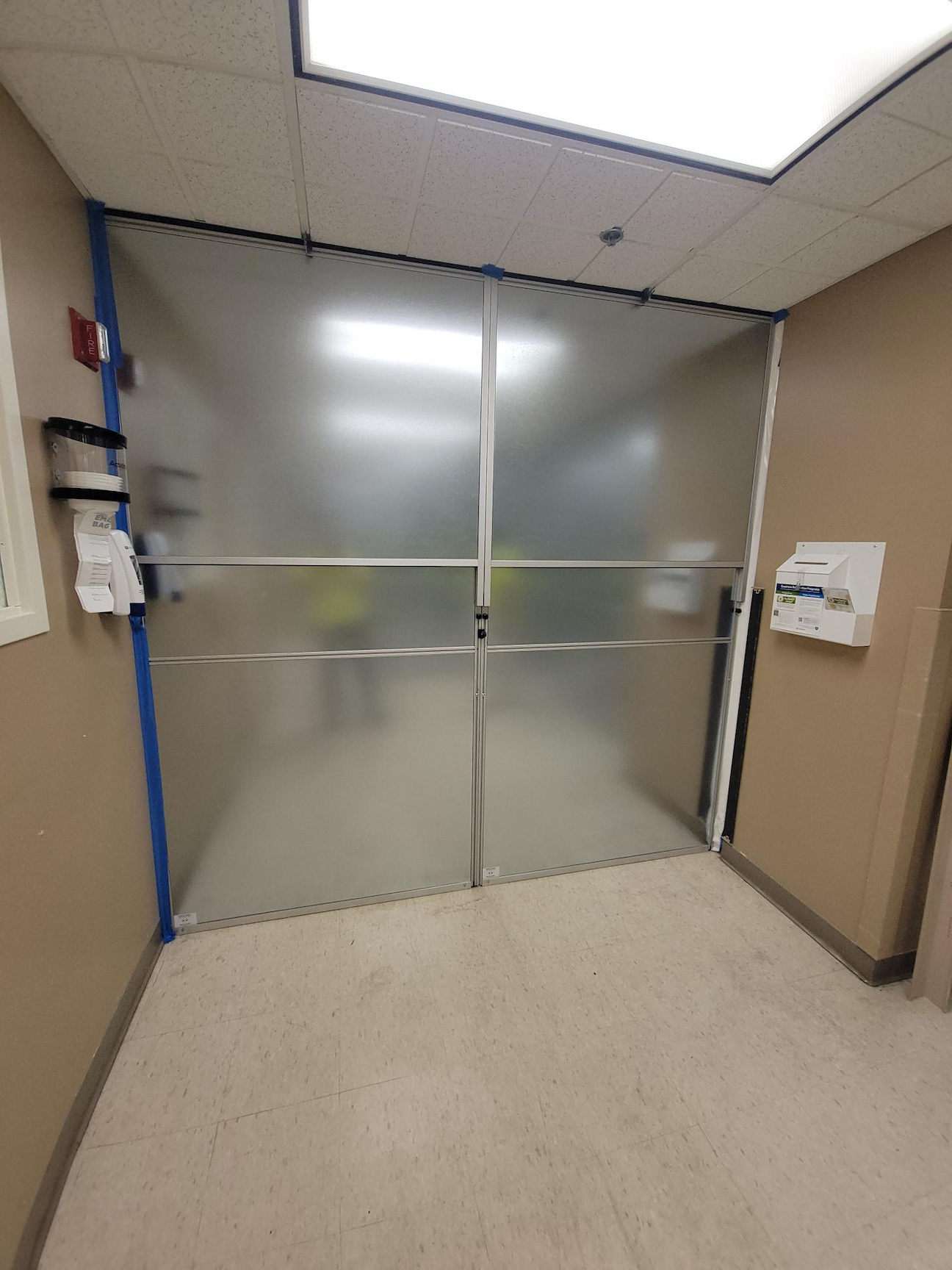 Temporary Wall Systems St. Louis Emergency Room Renovation Progress