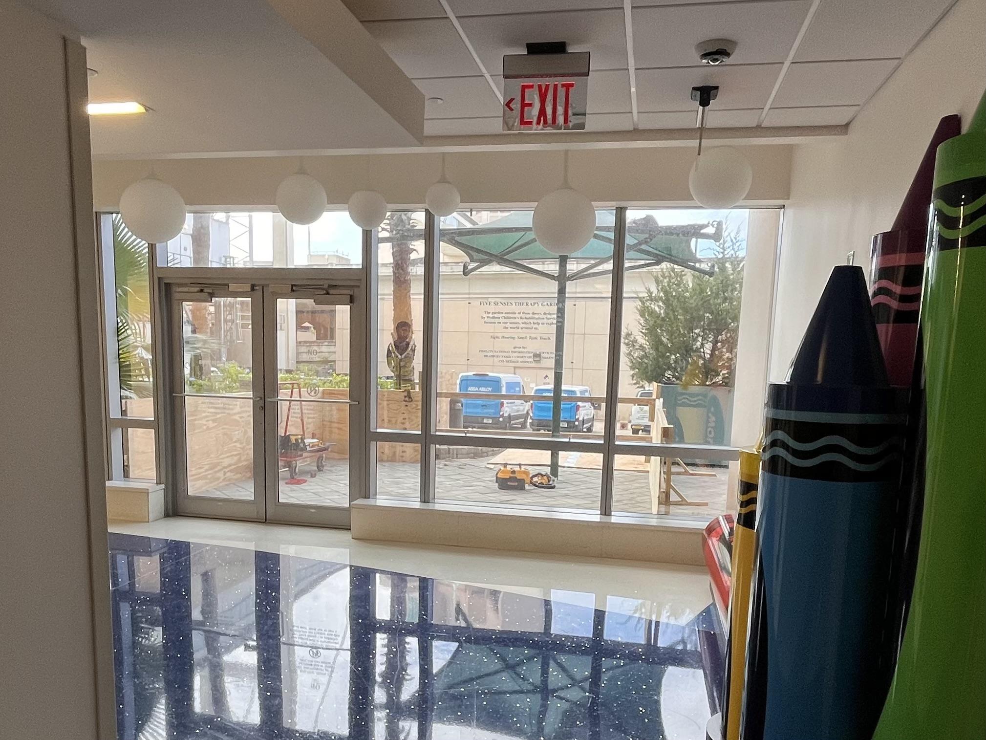 Wolfson Children's Hospital Temporary Construction Entrance