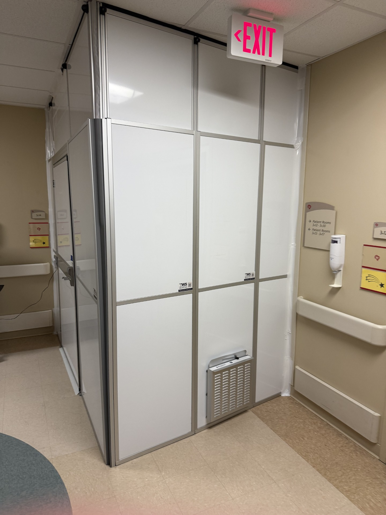 Temporary Wall Systems Oklahoma City Emergency After-Hours ICRA V Install at Local Heart Hospital in Tulsa, OK