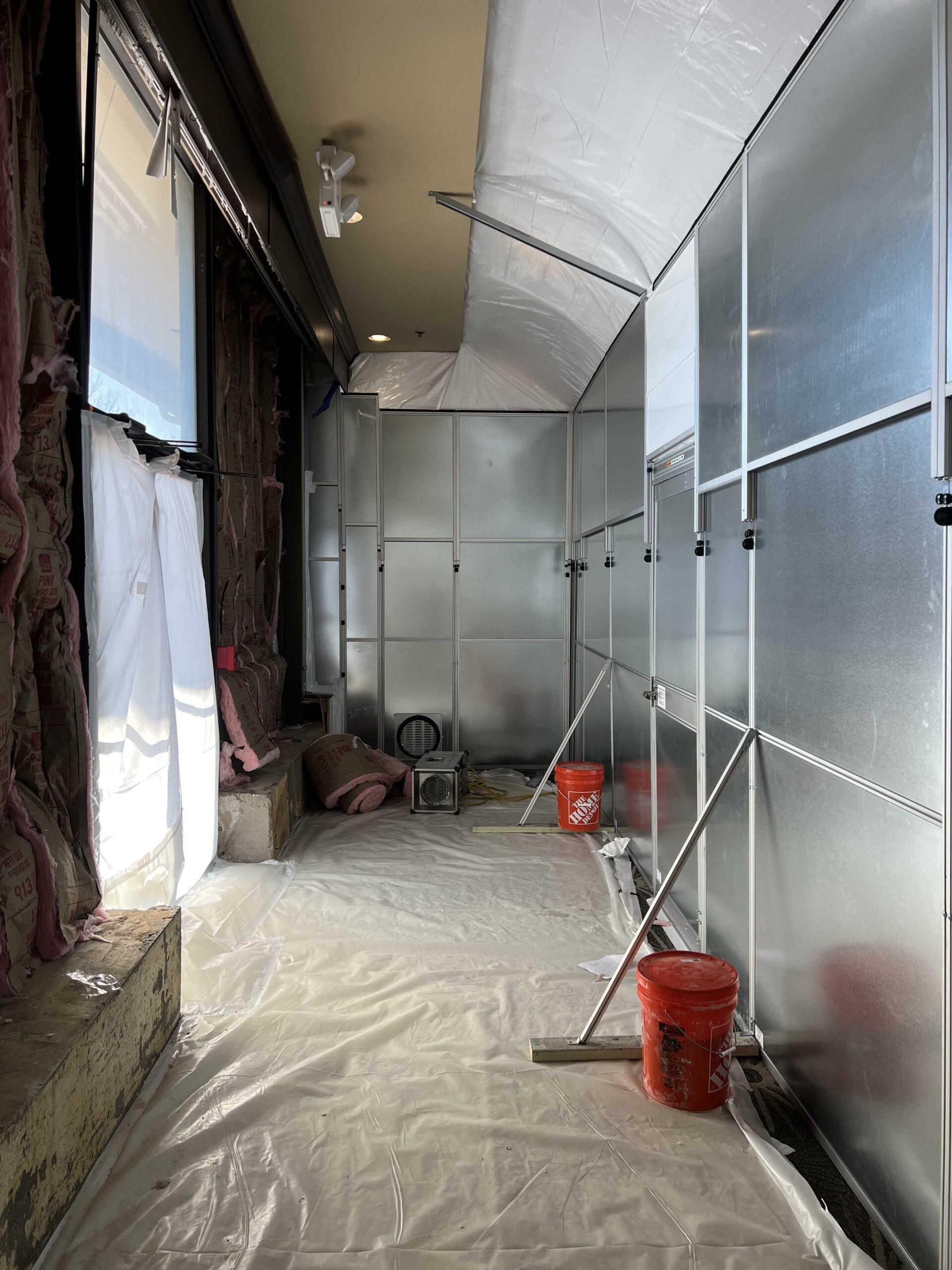 Using Temporary Walls to Control Contaminants in Industrial Settings