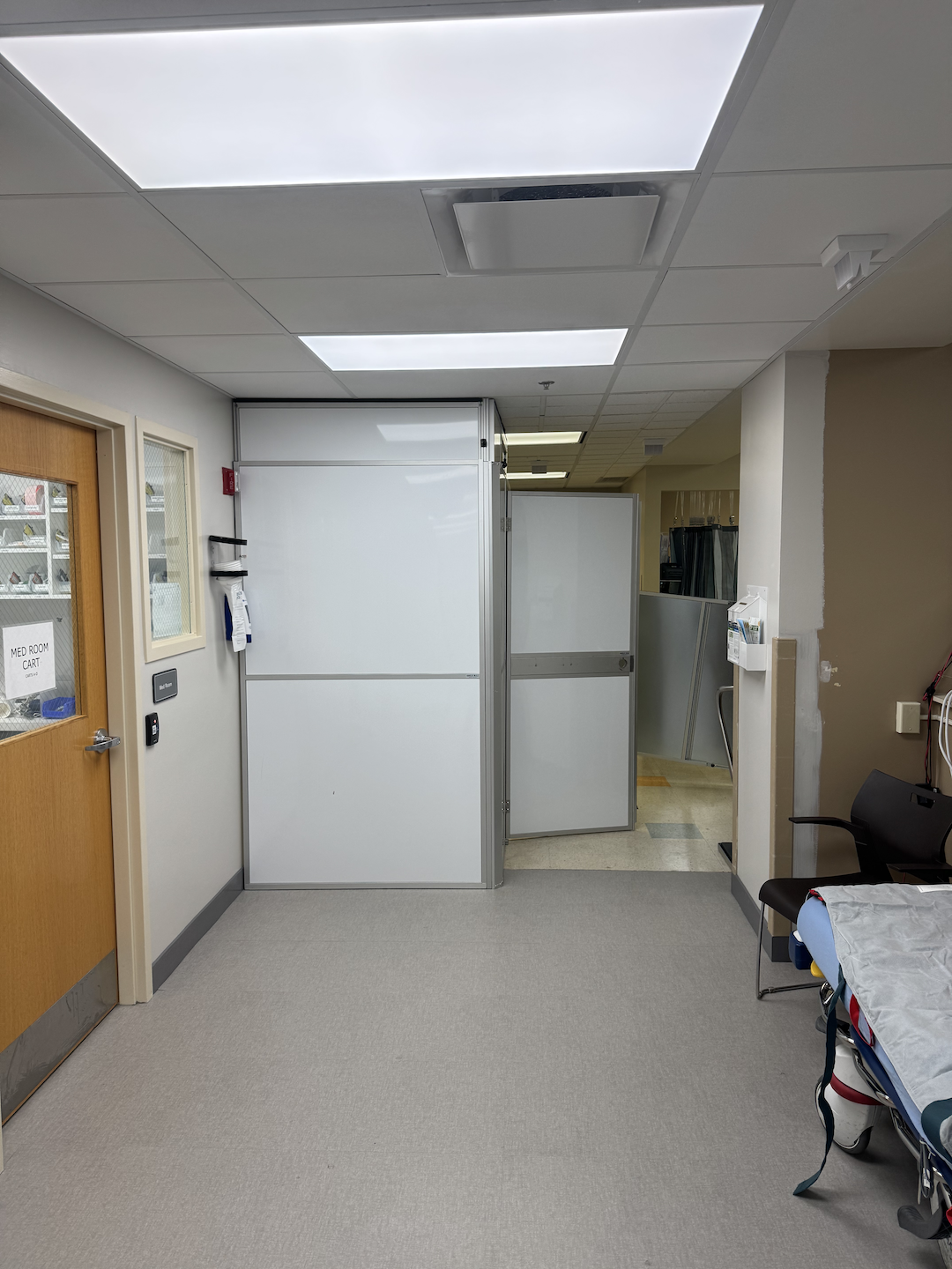 Temporary Wall Systems St. Louis Builds Temporary Containment for a Local Hospital Cafeteria Renovation