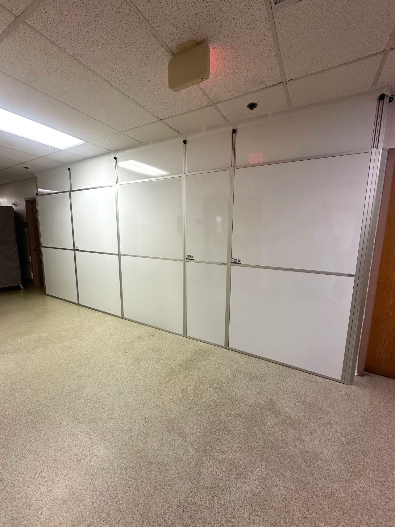 white wall side view