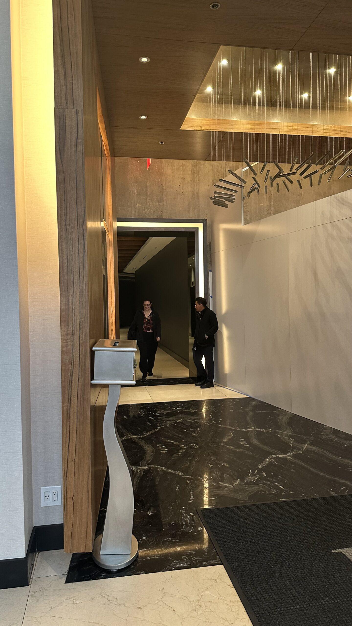 Temporary Walls for Hotel Lobby Entrance Renovation