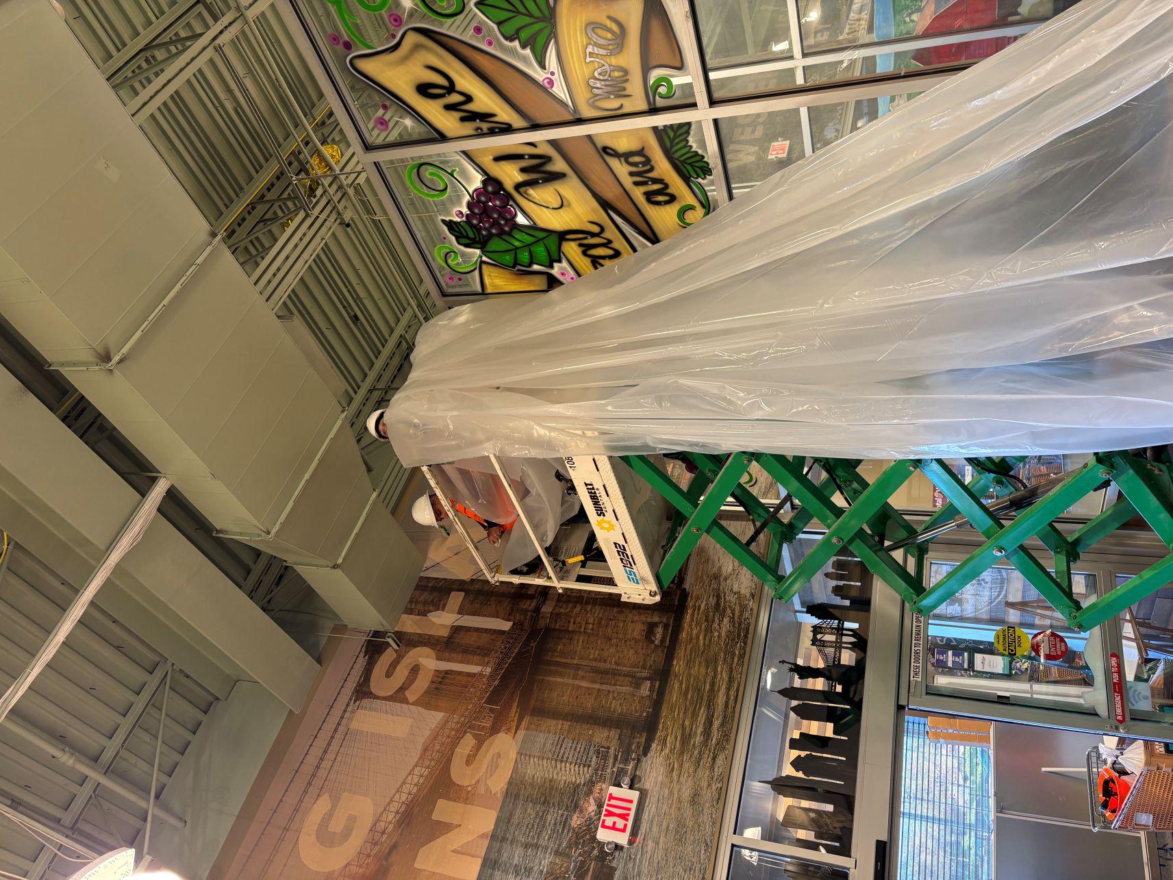 Retail Construction Containment in Westbury, NY