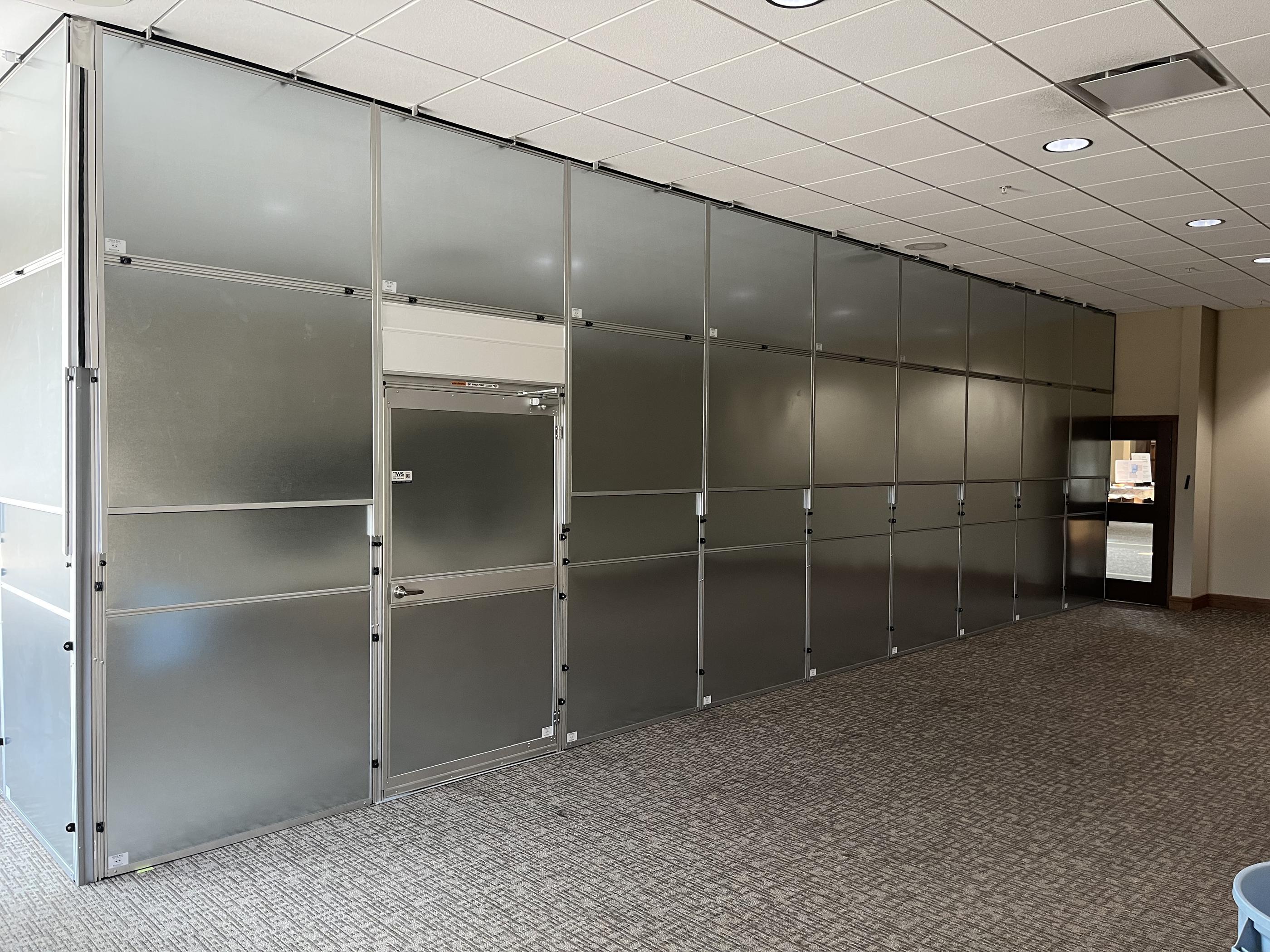 Church construction containment wall