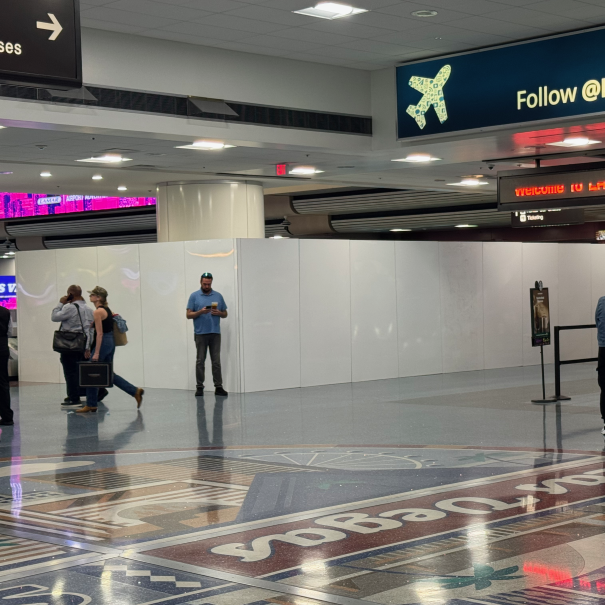 Temporary Wall Systems Secure 900 Feet of Containment at Harry Reid Airport Terminal 1 Renovation