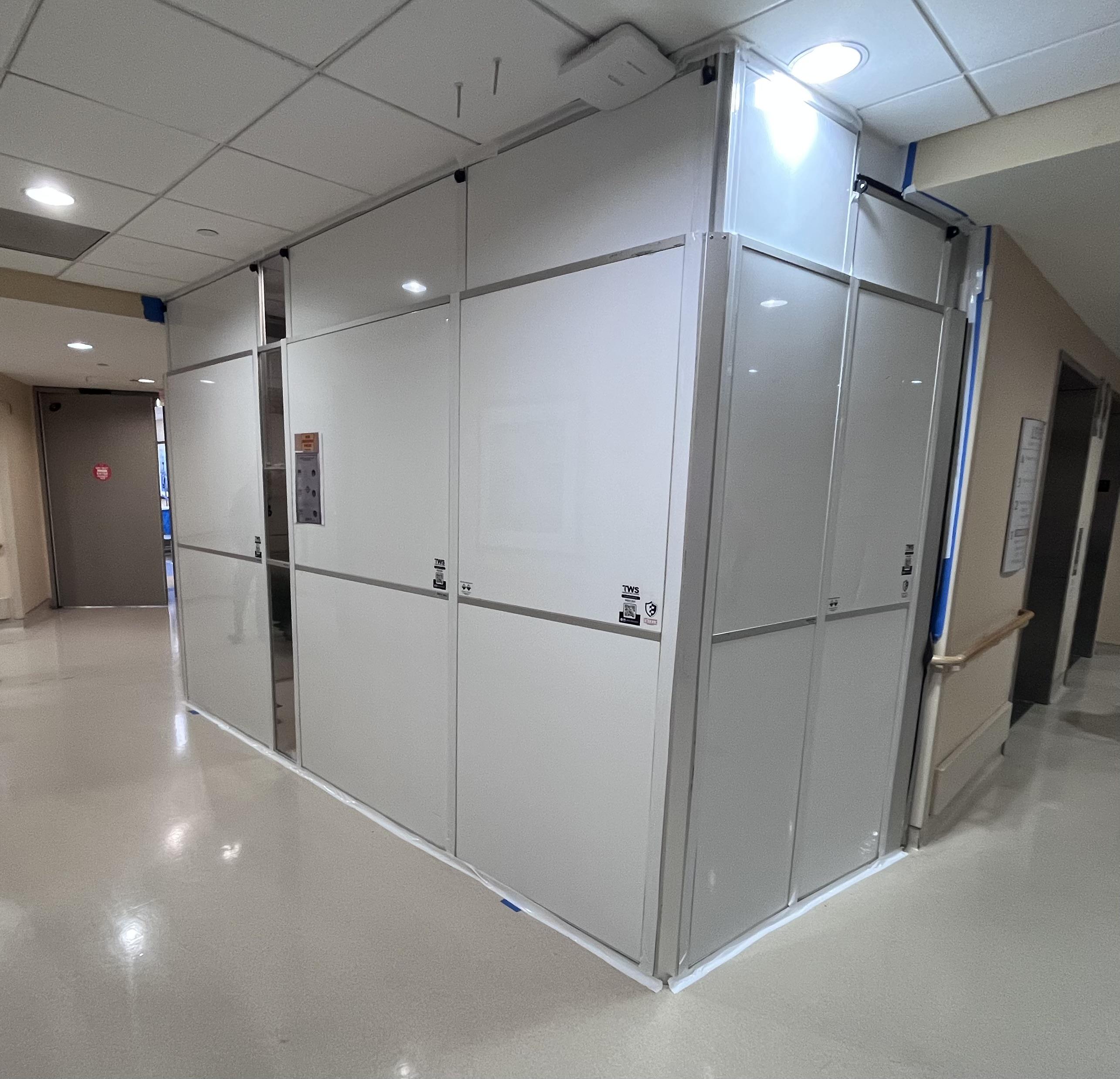 Custom ICRA Containment for an Active Hospital Corridor
