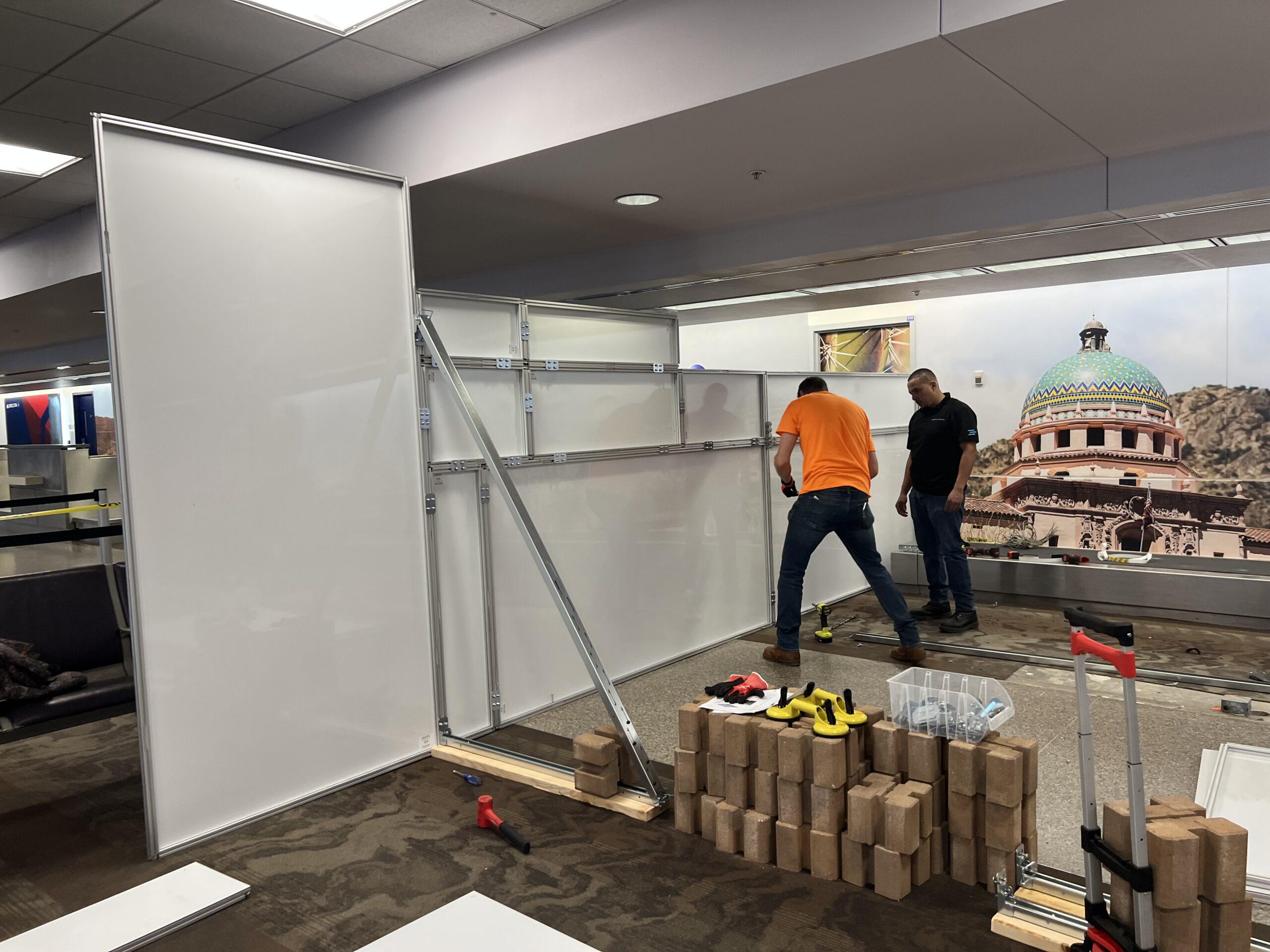 Tucson International Airport – Temporary TSA Baggage Screening Area