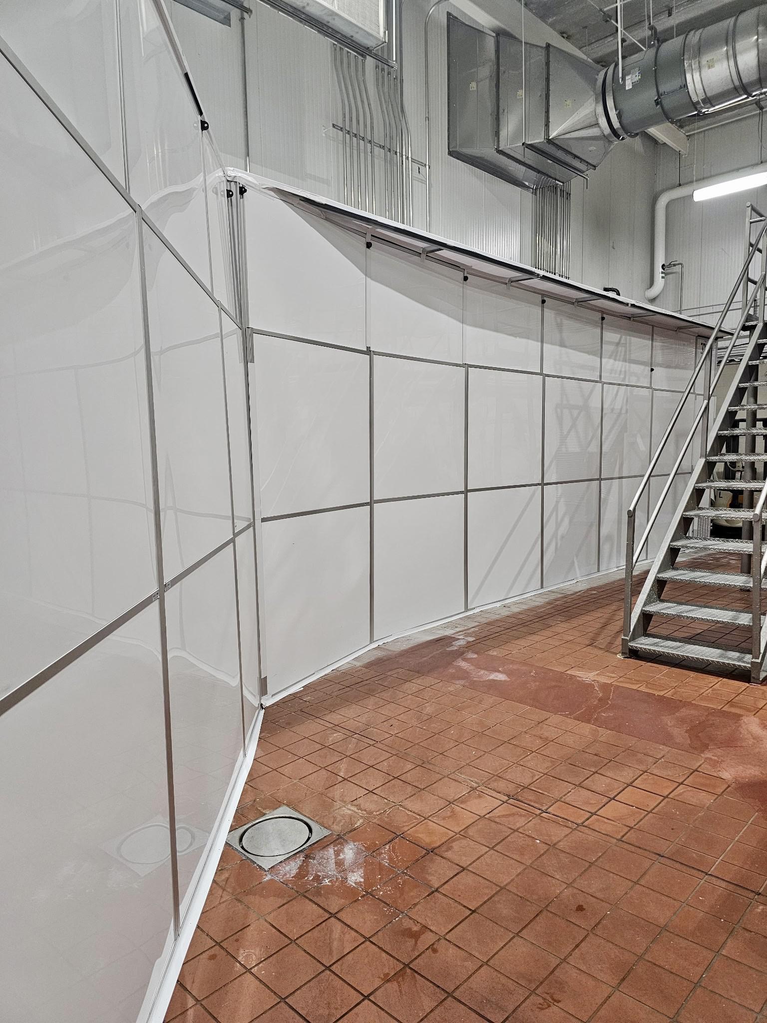 Temporary Wall Systems for Food Processing Facility