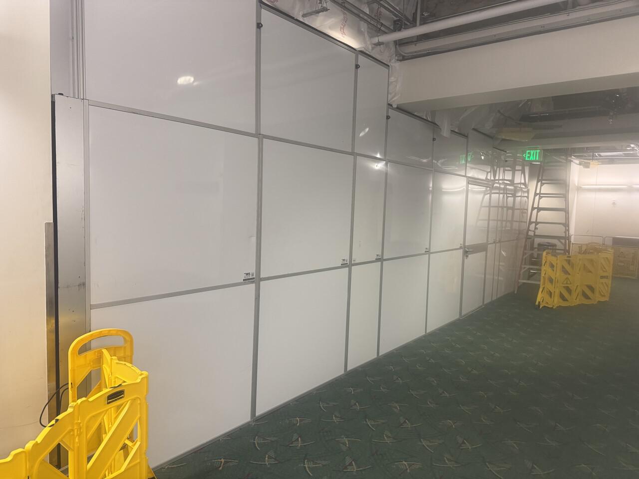 Temporary construction containment system installed in Portland International Airport terminal