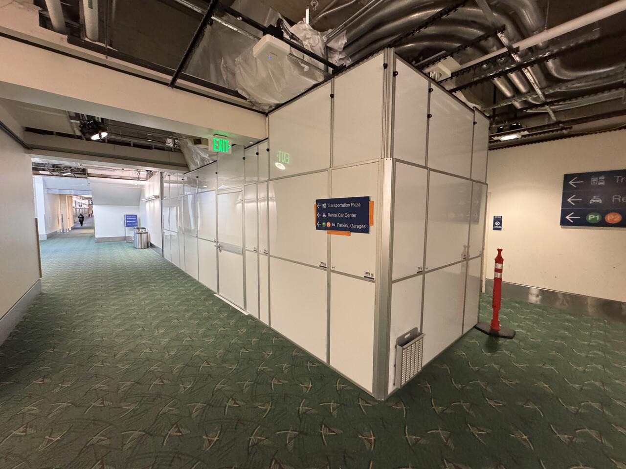 PDX Escalator Upgrade Containment