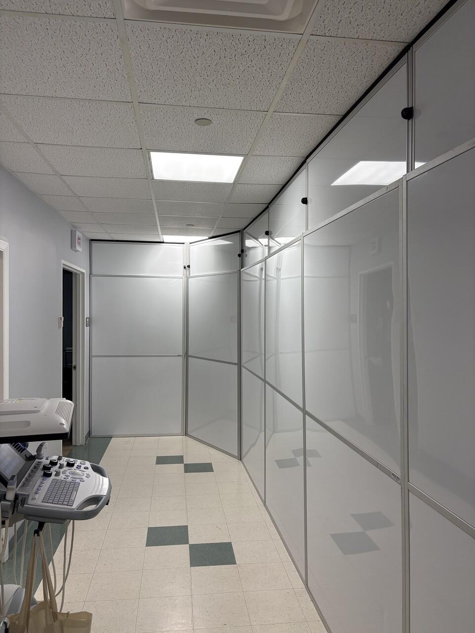 Healthcare Renovation at Burke Rehab Center - Temporary Wall Systems