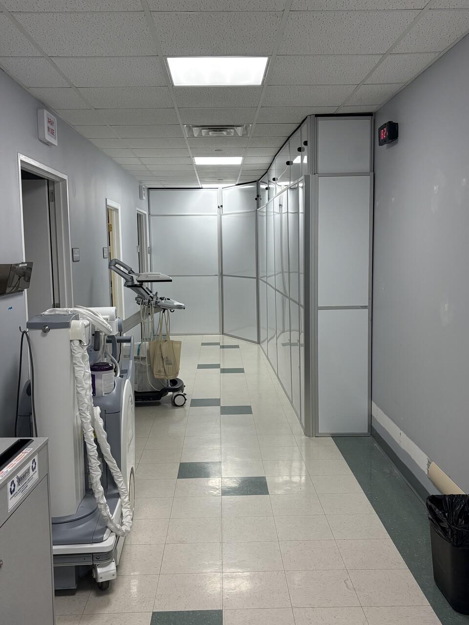 Healthcare Renovation at Burke Rehab Center - Temporary Wall Systems
