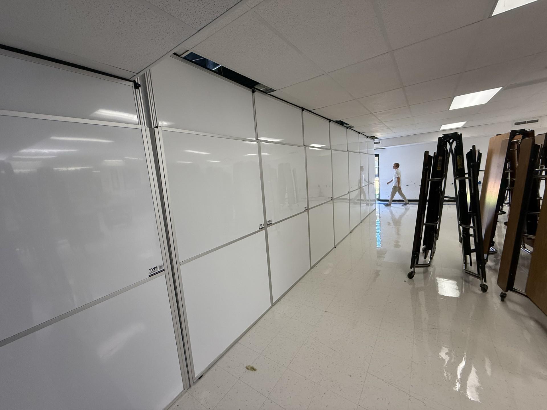 Temporary Walls Installed for Safe School Renovation at Mary White Elementary