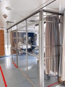 Negative air pressure room