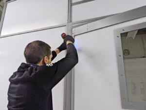 Installing a negative air pressure room