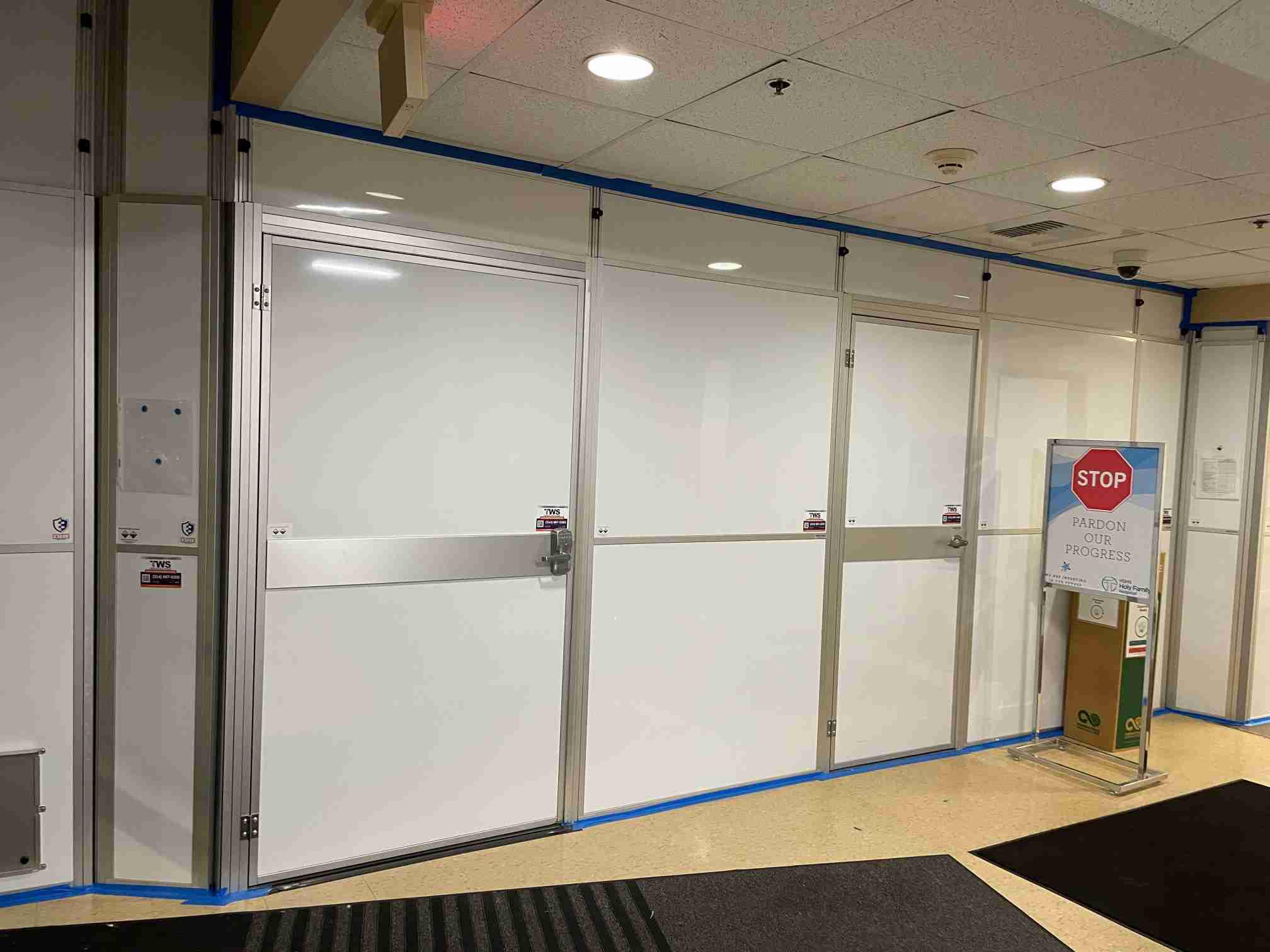 Using Temporary Walls to adhere to OSHA dust control standards