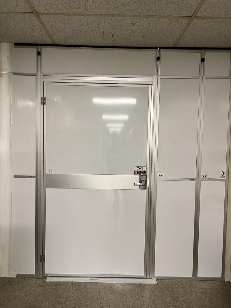 white shield wall front