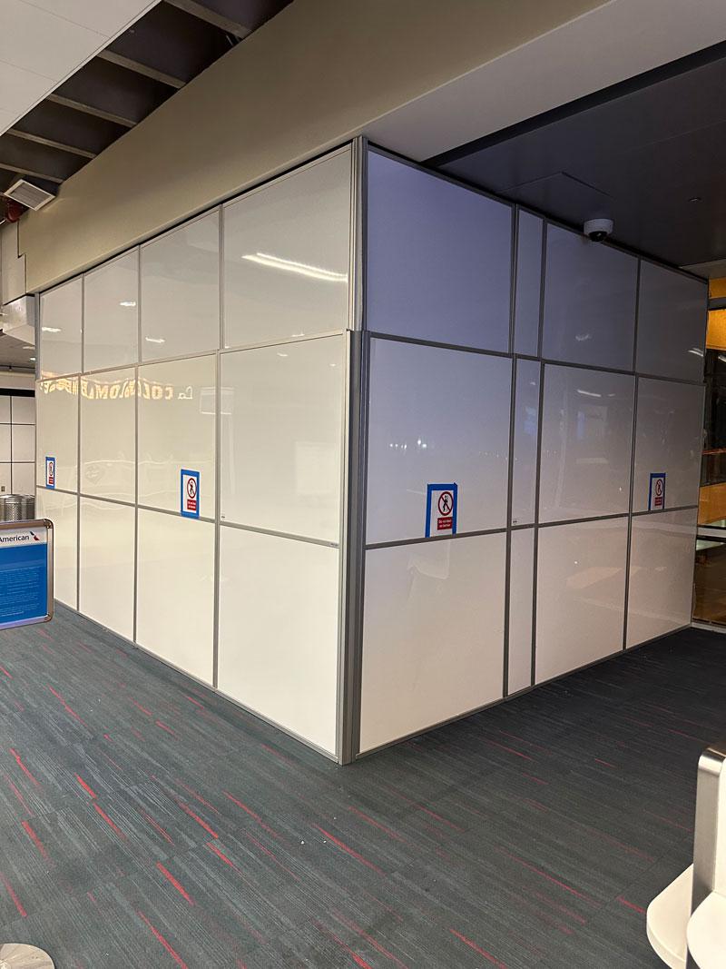 corner white walls terminal A