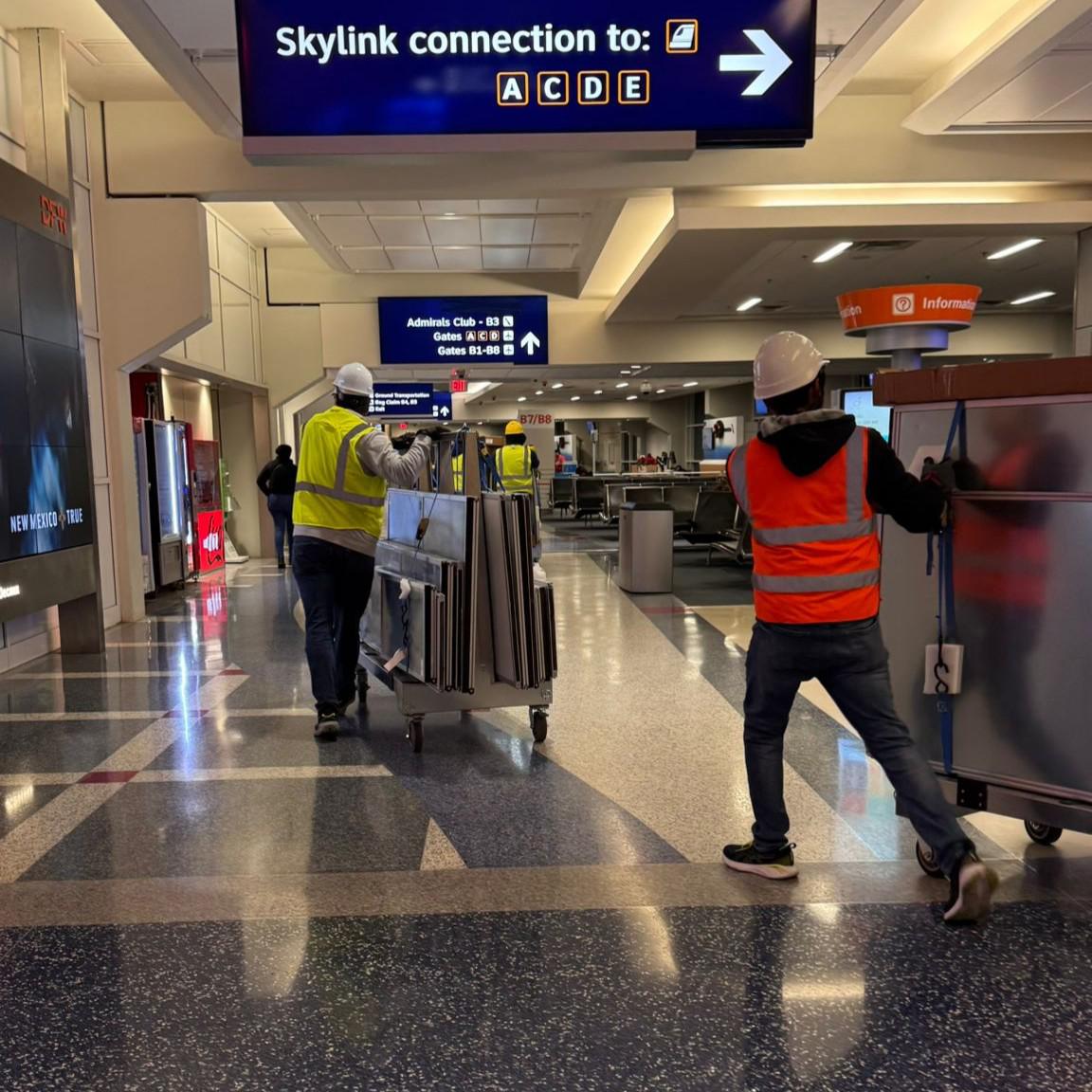 Airport Renovation Containment in Dallas, TX