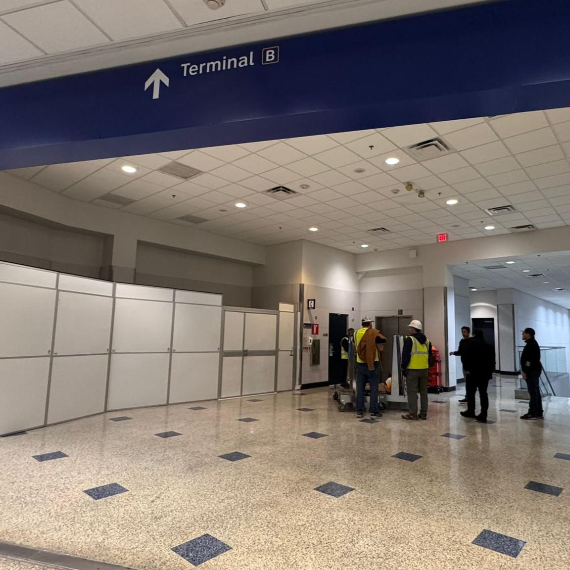 Airport Renovation Containment in Dallas, TX