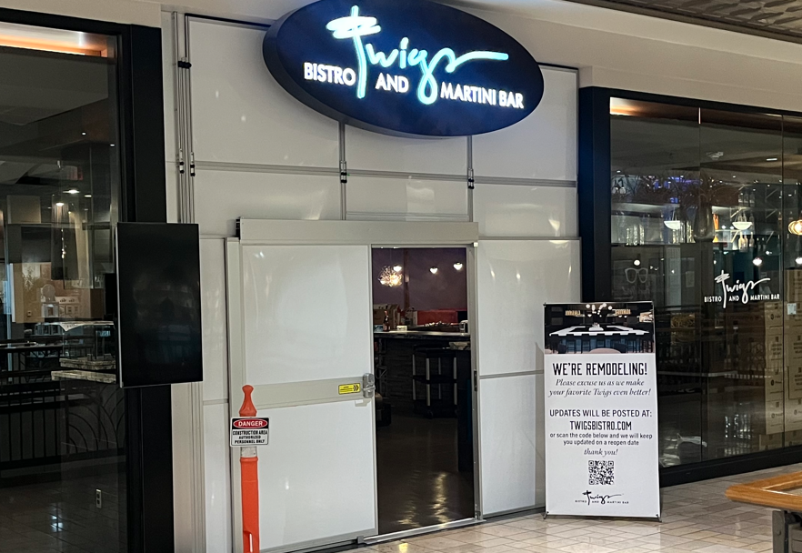 Temporary wall containment in River Park Square