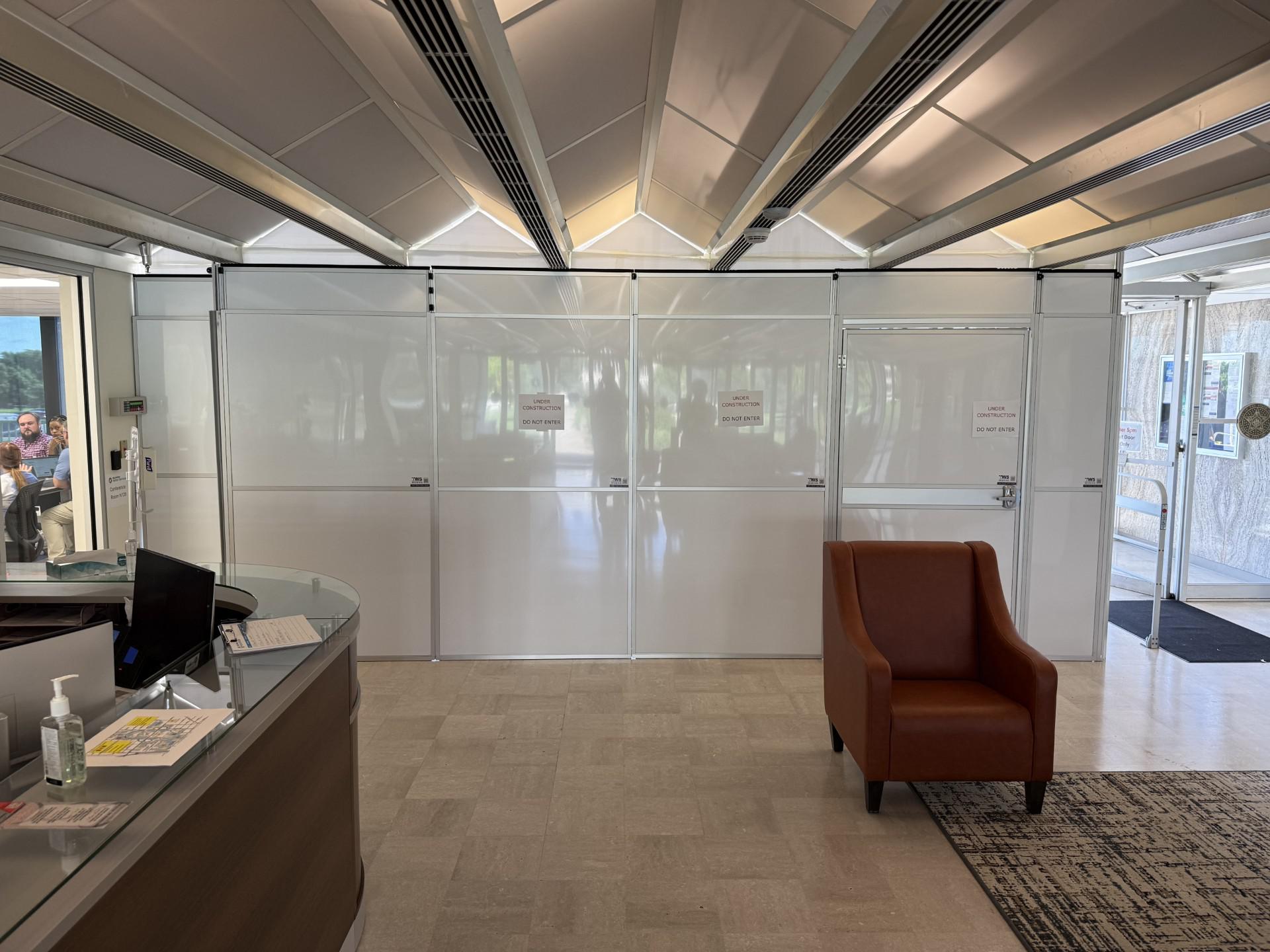 Containment with Temporary Wall Systems at Oklahoma State Capitol Renovation