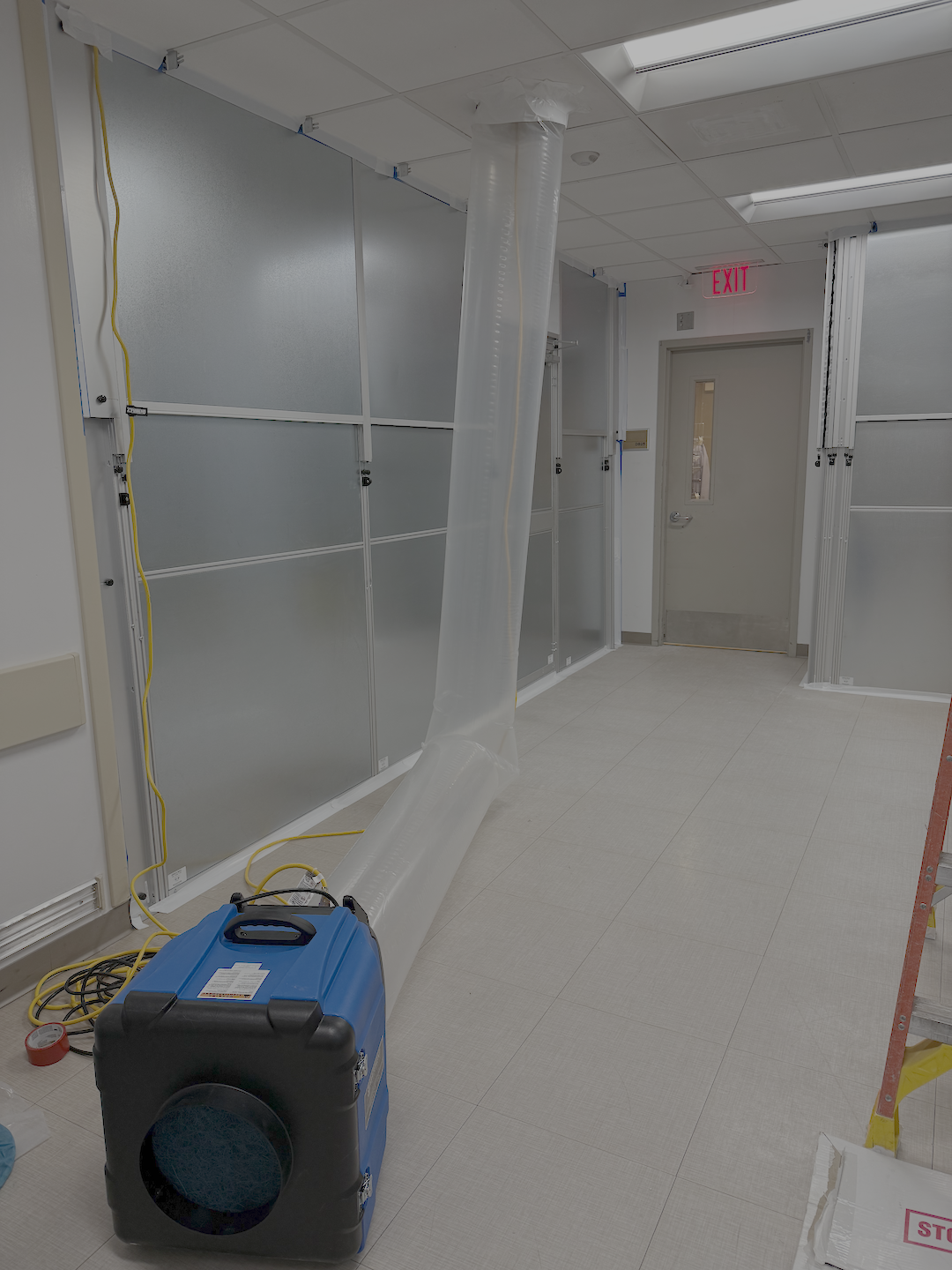 Temporary Wall Systems Ann Arbor Runs Sterile Ceiling System for VA Medical Center