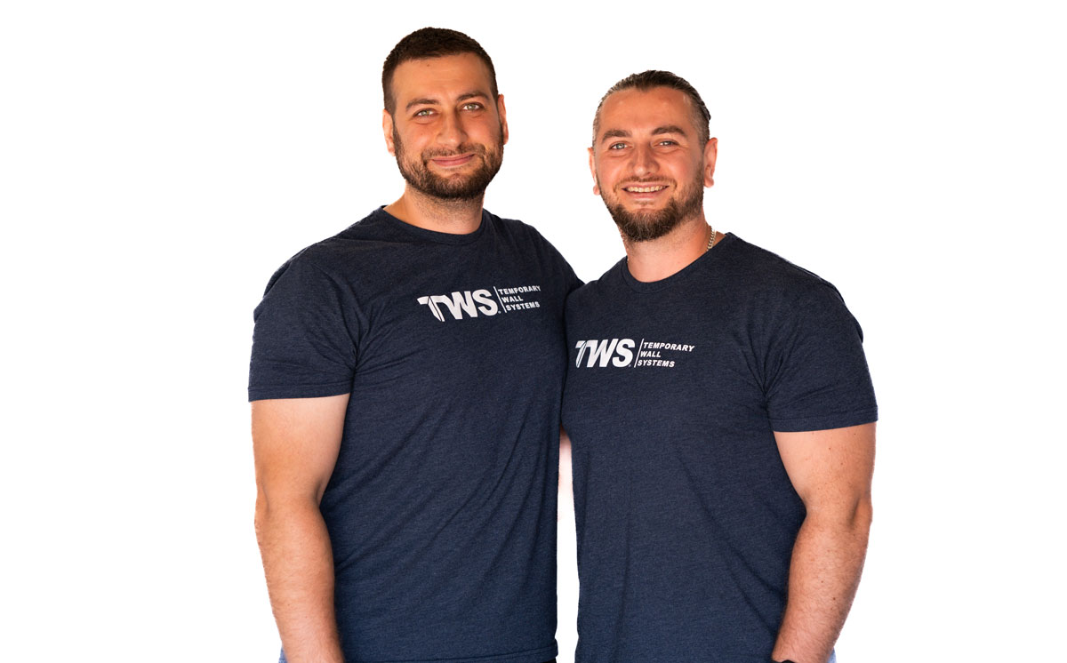 Temporary Wall Systems Central Jersey Owner Muhammed and Mustafa Turan